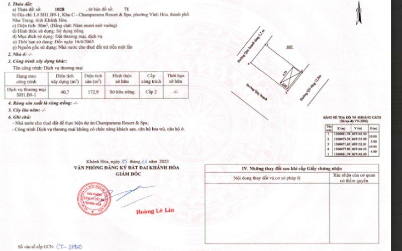 Thủ tục pháp lý dự án Libera Nha Trang 1